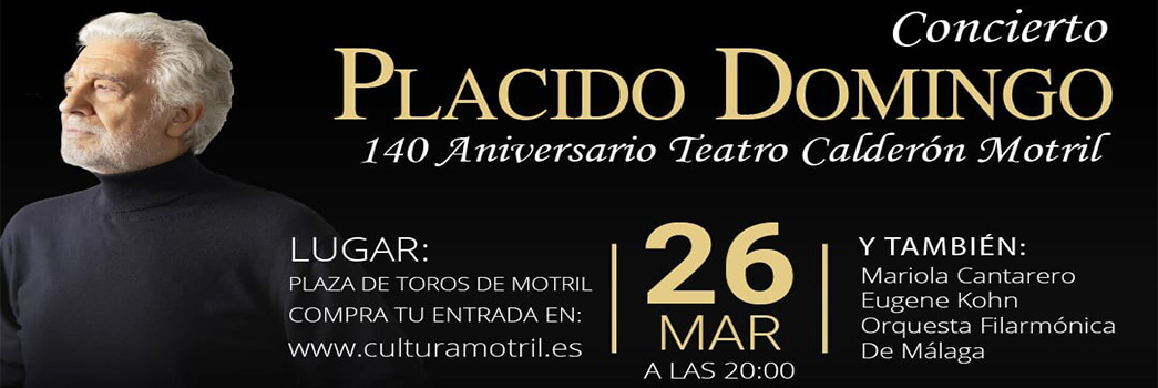 Foto descriptiva del evento: 'Plácido Domingo en Motril'